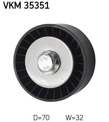 Galet enrouleur de courroie d'accessoire SKF ref. VKM 35351
